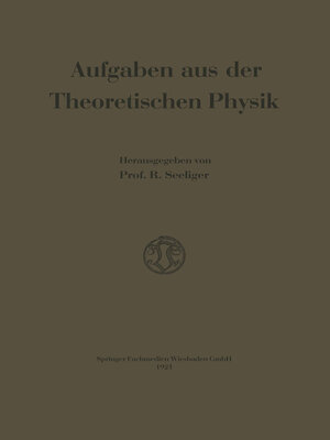 cover image of Aufgaben aus der Theoretischen Physik
